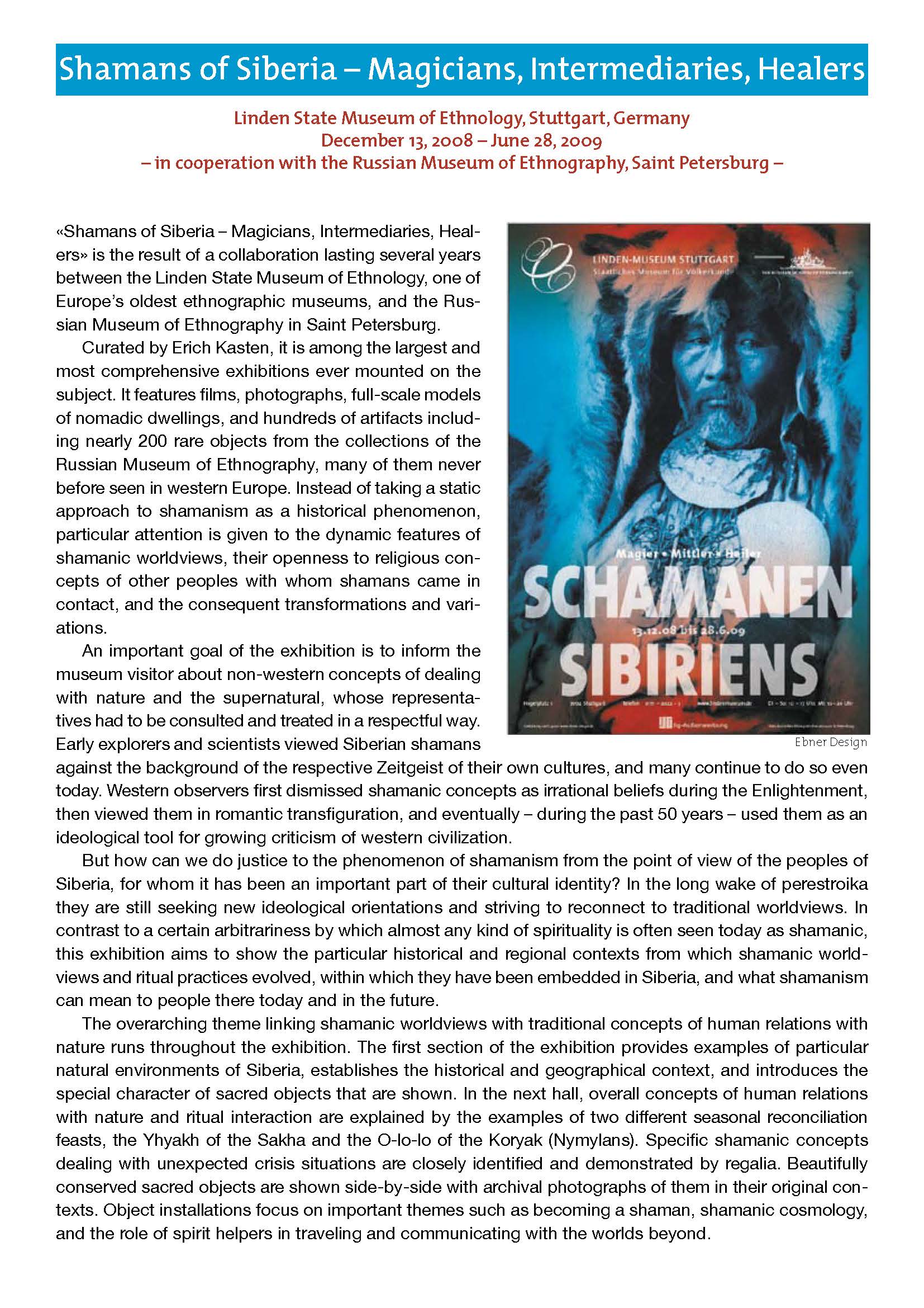 Shamans of Siberia – Magicians, Intermediaries, Healers
