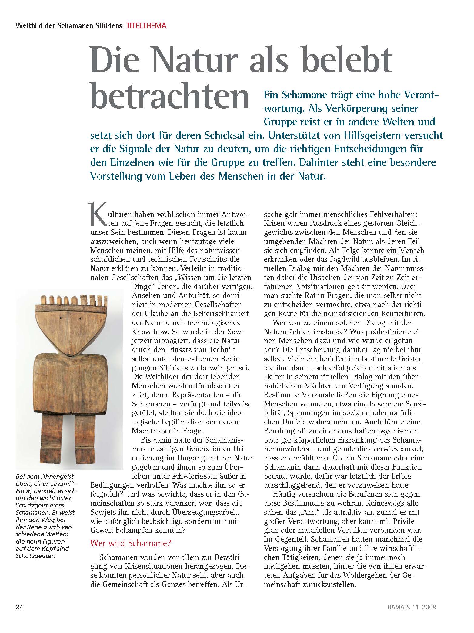 Die Natur als belebt betrachten