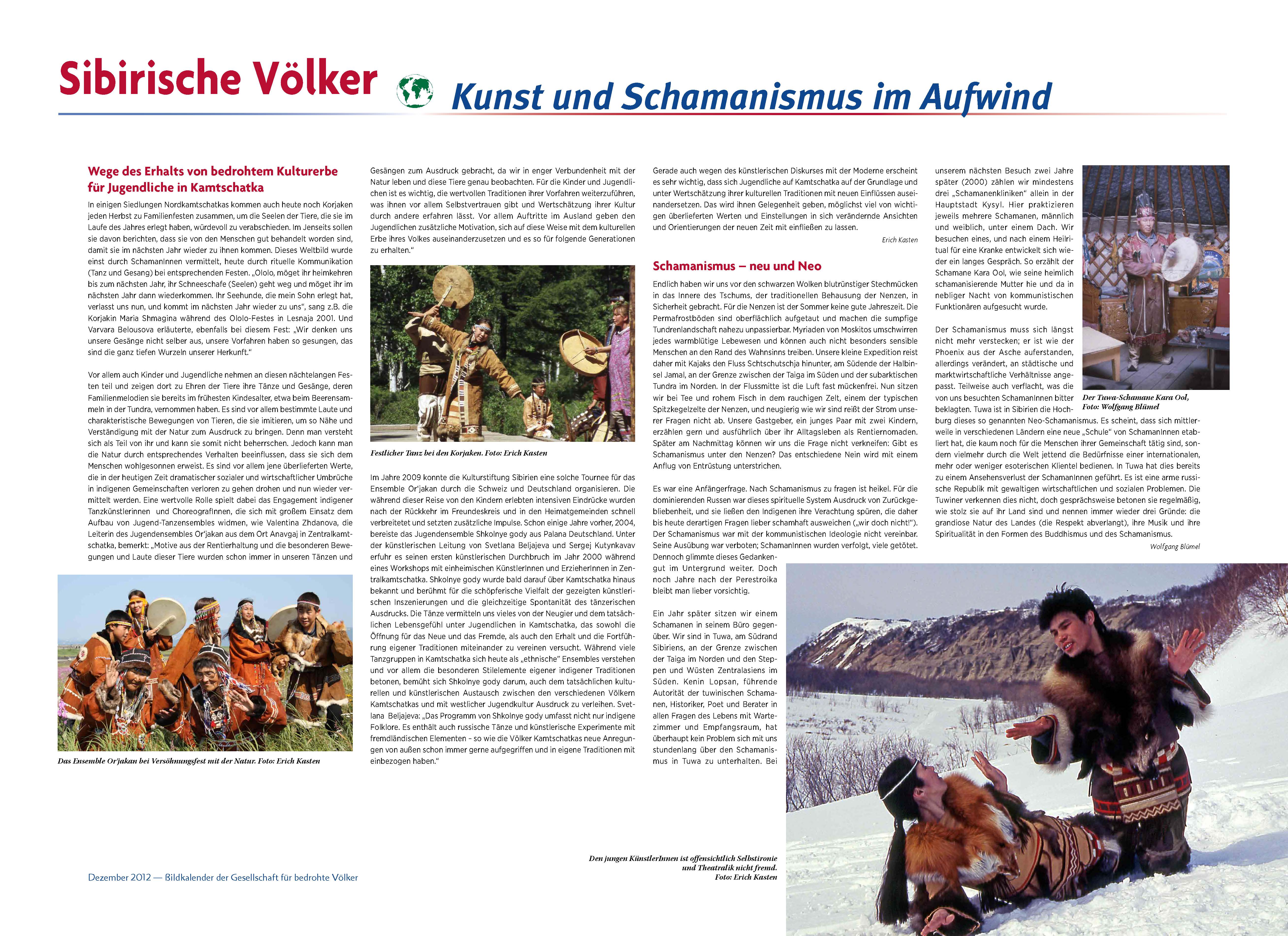 Wege des Erhalts von bedrohtem Kulturerbe für Jugendliche in Kamtschatka